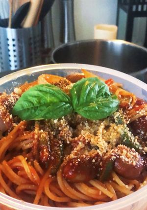 楽ちんナポリタン-レシピのメイン写真