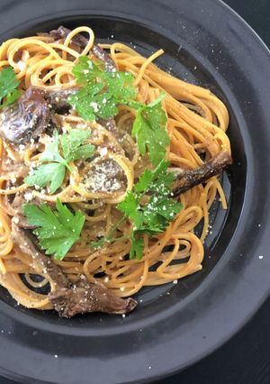 ポルチーニ茸のクリームパスタ-レシピのメイン写真