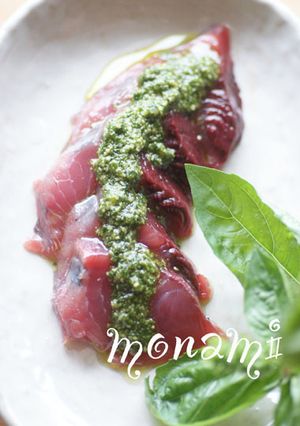 カツオお刺身withジェノベーゼソース-レシピのメイン写真