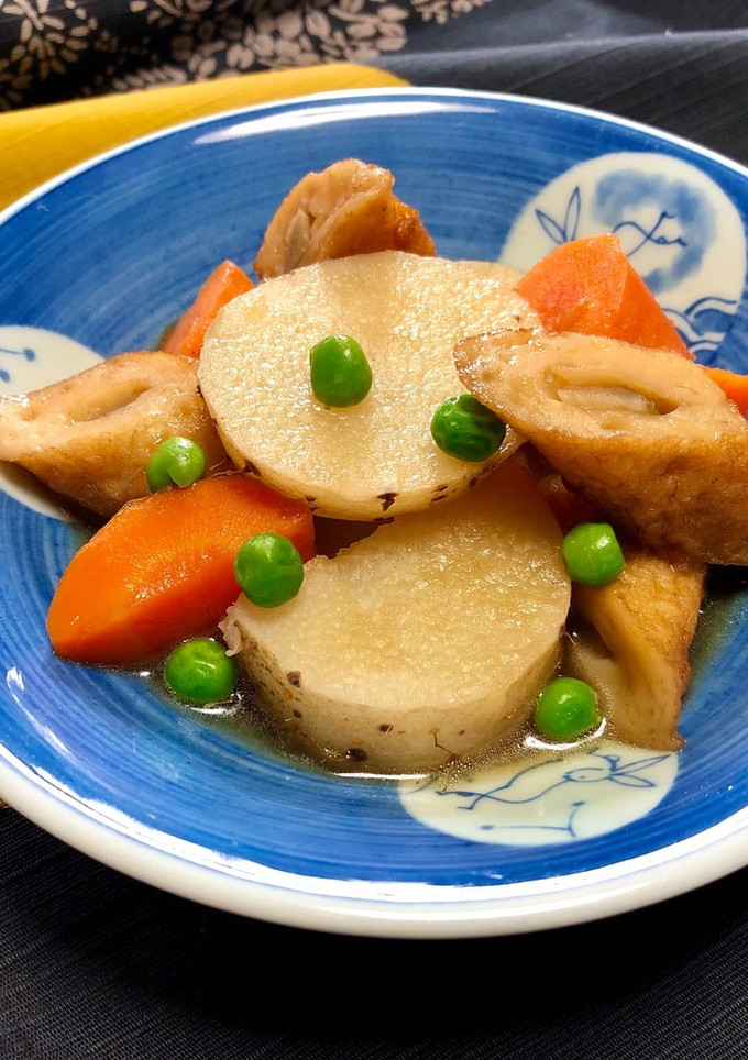 長芋とごぼう天の旨煮-レシピのメイン写真