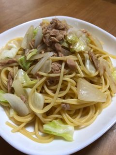 ツナとキャベツの和風パスタ-レシピのメイン写真