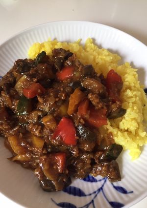 カレールーで夏野菜たっぷりキーマカレー-レシピのメイン写真