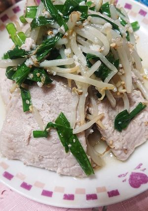 豚肉、にら、もやしのナムル-レシピのメイン写真