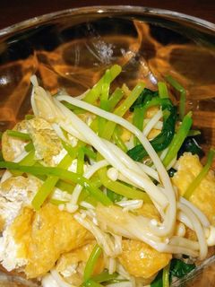 みつばと油揚げとエノキのお浸し-レシピのメイン写真