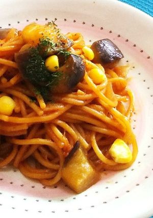 夏野菜のベジタリアンパスタ-レシピのメイン写真