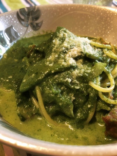 ほうれん草のグリーンクリームパスタ-レシピのメイン写真
