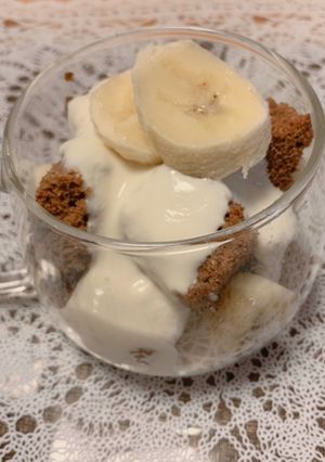 おから蒸しパンチョコバナナパフェ-レシピのメイン写真