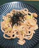 もちもち♪海鮮明太子焼きうどん