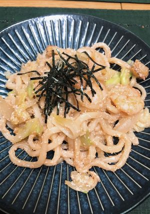 もちもち♪海鮮明太子焼きうどん-レシピのメイン写真