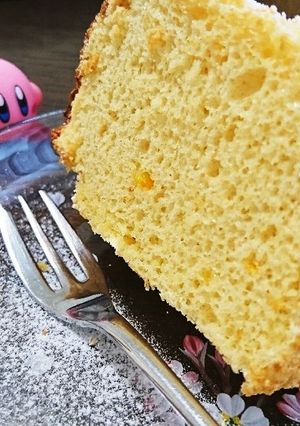 オレンジ風味シフォンケーキ(粉後入れ)-レシピのメイン写真