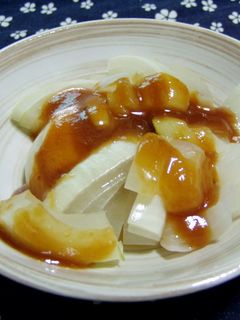 レンジでチンする『玉ねぎの甘味噌和え』-レシピのメイン写真