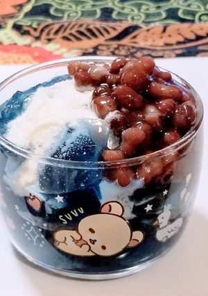 涼を感じるバタフライピー寒天-レシピのメイン写真