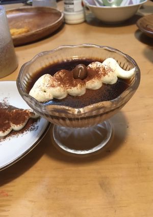 チョコパンナコッタのティラミス風デザート-レシピのメイン写真