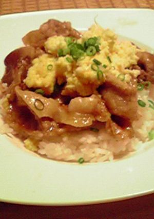 ぶたいりたま丼-レシピのメイン写真