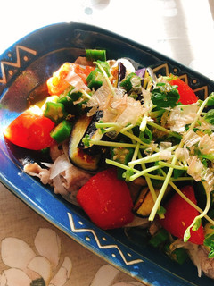 夏野菜と冷しゃぶのさっぱりポン酢-レシピのメイン写真