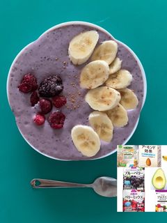 ブルーベリー×オートミール-レシピのメイン写真