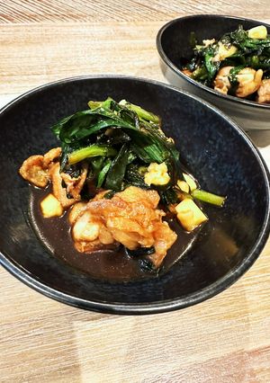 鶏とニラ炒めのチーズ和え-レシピのメイン写真