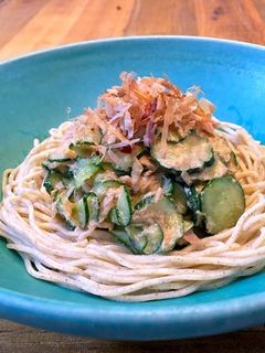 糖質制限!ツナときゅうりの冷やしまぜそば-レシピのメイン写真