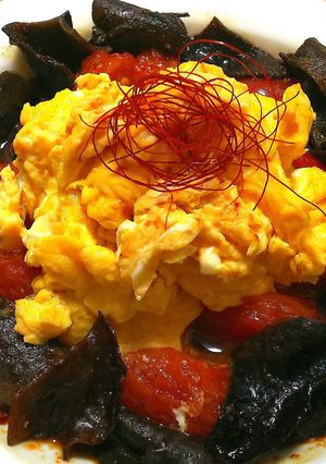卵で簡単◎キクラゲとトマトの炒め物-レシピのメイン写真