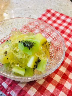 キウイの甘酢ゼリー和え-レシピのメイン写真