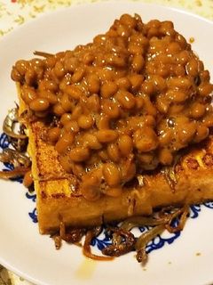 厚揚げのじゃこ納豆のせ-レシピのメイン写真