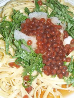 イクラと大根おろしのフィットチーネ♪-レシピのメイン写真
