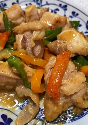 ピーマンと鶏肉の味噌炒め-レシピのメイン写真