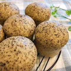 รูปของ ＊黒ごまきな粉蒸しパン＊