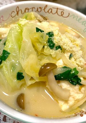 ダイエット♥15分簡単すぎ豆乳スープ♥-レシピのメイン写真