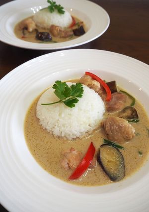 あごだしつゆのグリーンカレー-レシピのメイン写真