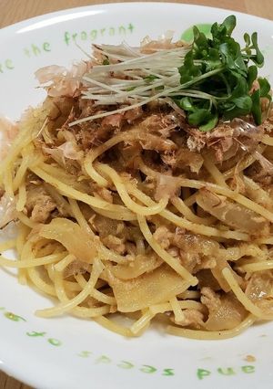 和風♡ツナの柚子胡椒パスタ♪-レシピのメイン写真