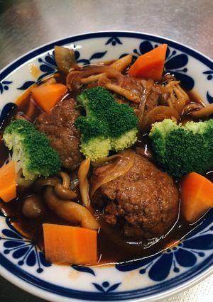 煮込みハンバーグ-レシピのメイン写真