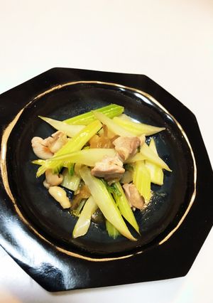 セロリ とザーサイのあっさり炒め-レシピのメイン写真