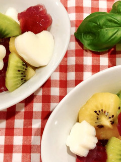 キウイと寒天のひんやりスイーツ-レシピのメイン写真