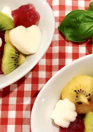 キウイと寒天のひんやりスイーツ-レシピのメイン写真