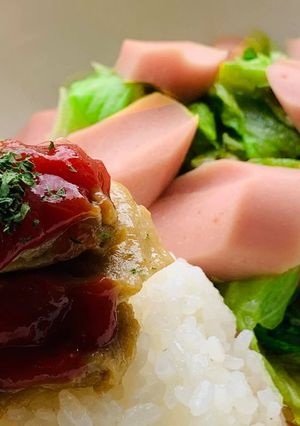 簡単ワンプレート♡レンチン玉子焼き添え-レシピのメイン写真