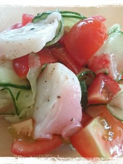 タコときゅうりとミニトマトの和え物-レシピのメイン写真