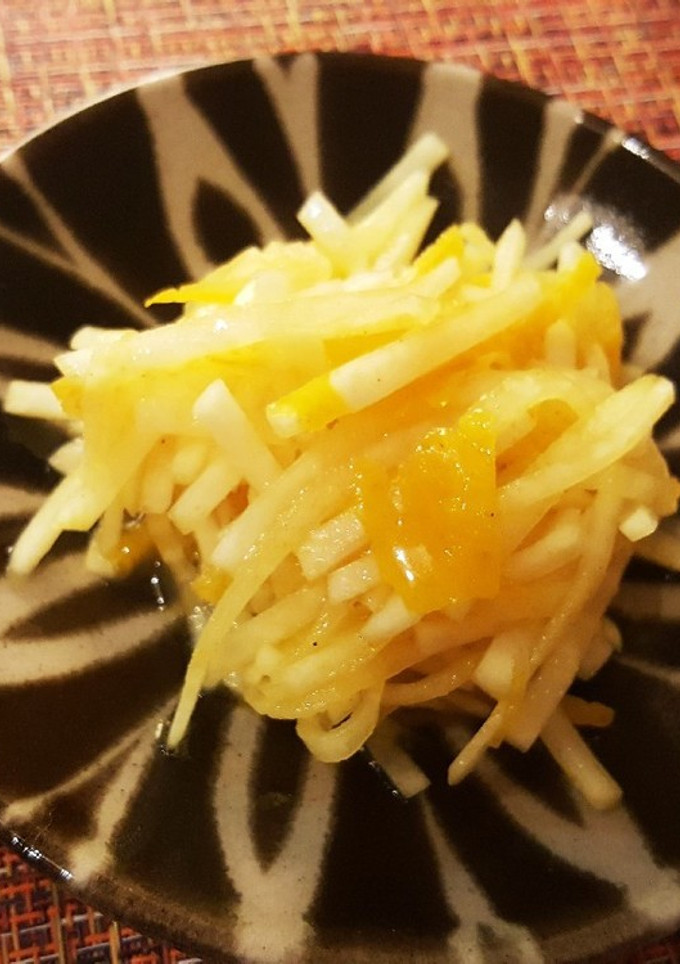 柚子皮と大根のアチャール。(o^^o)♪-レシピのメイン写真