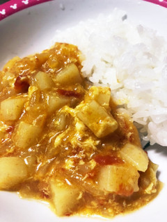 離乳食完了期1歳〜トマト卵カレー-レシピのメイン写真