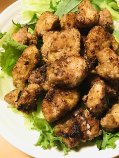 フライパン揚げ焼きで作る鶏むね肉の唐揚げ-レシピのメイン写真