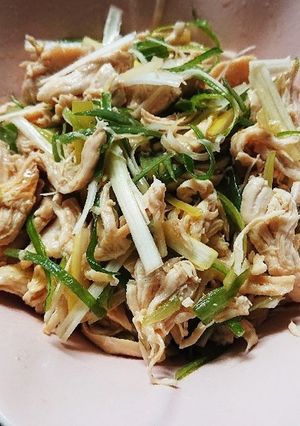 ささみと長ねぎの和え物-レシピのメイン写真