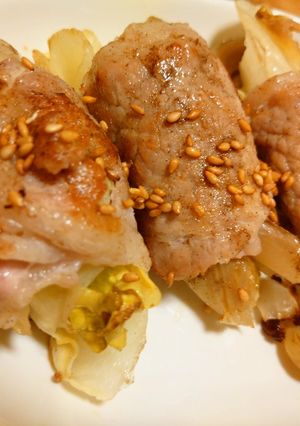 豚肉のレタス巻き-レシピのメイン写真