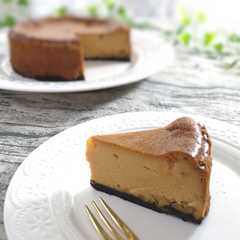 รูปของ バナナとキャラメルのチーズケーキ