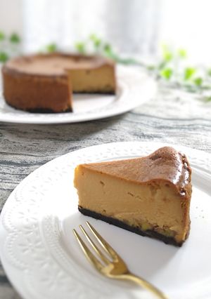 バナナとキャラメルのチーズケーキ-レシピのメイン写真