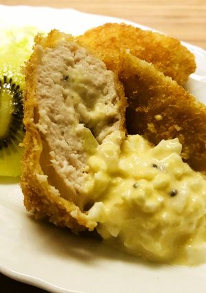 鶏むね肉のキウイチーズはさみ揚げ-レシピのメイン写真