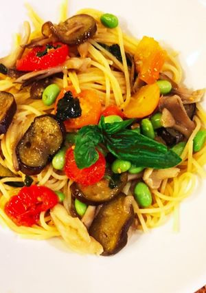 塩麹で作る塩ミニトマトのパスタ-レシピのメイン写真