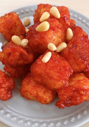 韓国人直伝☆豆腐の揚焼ヤンニョム두부강정-レシピのメイン写真