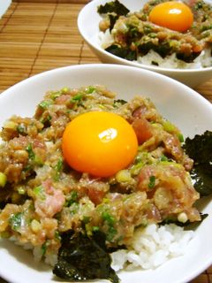 ゴマ油香る!! ユッケ風☆ねぎとろ丼-レシピのメイン写真