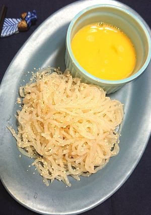 明太子としらたき炒めのつけ麺ダイエット-レシピのメイン写真