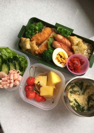 高校男子お弁当　1.6.29-レシピのメイン写真